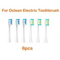 6 vnt. skirtas Oclean X/ X Pro/ Z1/ F1/ One/ Air 2 /se elektrinis dantų šepetėlis suaugusiems, keičiamos Sonic Cleaning dantų šepetėlių galvutės 6Pcs1 white