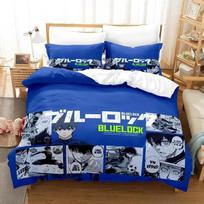 Naujas Blue Lock patalynės komplektas Viengulis Twin Pilnas Queen King Dydžio Patalynės Komplektas Suaugusiems Vaikams Miegamojo Antklodės Užvalkalų Rinkiniai 3D Anime Patalynės Lakštų Rinkinys EU Single 135x200cm