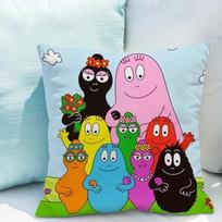 Pagalvės užvalkalas Les Barbapapa Pagalvės užvalkalas x Pagalvių užvalkalai Dekoratyvinės sofos Dvipusė spauda Pagalvės svetainei 45x45cm ruda