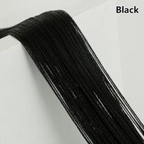 300X300CM Kabantis kutų dryžuotas užuolaida Poliesterio panelė Kambario pertvara Linijinė užuolaida Langų žaliuzė W100CM X H200CM black