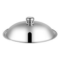 28/30/32cm Wok dangtis Universalus keptuvės dangtis Pakeičiamas Nerūdijančio plieno puodo dangtis Indas 28cm-Steel handle
