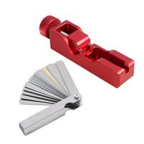 Car Spark Plug Gap Tool Spark Plug Caliper With Feeler Gauge Gap Adjustment Tool For Most 10mm 12mm 14mm 16mm Spark Plug raudona