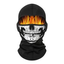Žieminė Balaklava Slidinėjimo Kaukė Helovino Kaukolės Bandana Galvos Apdangalas Motociklo Veido Dangalas Vėjui Atsparus Dviračio Važiavimo Galvos Juosta Jodinėjimo Kaukė black