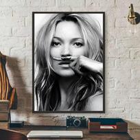 Kate Moss Mados Menas Metalo Skardos Ženklas Svetainės Miegamojo Baro Dekoras gray