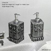 Creative Skeleton Soap Bottle Home Press Soap Dispenser Hand Wash Bottle Bathroom Shower Gel Bottle Decorative Ornament gray