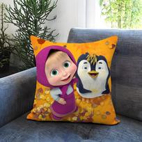 anime M-Masha And B-Bears Cushion Cover Comfortable Reversible Pillow Cover Ideal for Car Sofa Bedroom & Beyond 20x20Inch