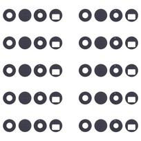 10 komplektų OEM galinės kameros objektyvas For Xiaomi 15 Pro gray