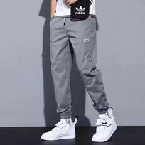 Men's Retro Loose Straight-Leg Work Pants - Spring/Fall 2026 Trendy Joggers 5XL pilka spalva