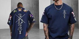 Vienas Gabalas Anime Kaukolės Spaudinys Vyriški Marškinėliai Vasariniai Trumpomis Rankovėmis Grafiniai Marškinėliai Streetwear Hip Hop Mada Per dydį Y2k Drabužiai M gray