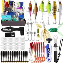 138Pcs Mystery Surprise Box Fishing 100% Get High Quality Gift Fishing Hooks Lures Set Accessories Tackle Blind Box Pesc Quality gray