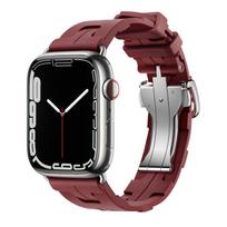 Kilim Vienos kilpos silikoninė apyrankė Apple Watch juosta 44mm 40mm 49mm 45mm 46mm apyrankė iwatch serija 9 6 se 3 7 8 ultra 2 10 11 42 44 45 49 S10-46mm black