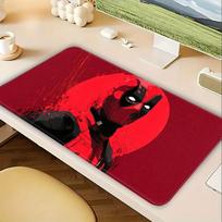 Marvel Deadpool Šauni pelės kilimėlis Stalo aksesuarai Žaidimų konsolės kilimėlis Klaviatūros pelės kilimėlis Biuro kilimėlis Kompiuterio nešiojamojo kompiuterio kilimėlis Atsparus vandeniui 240x200x2mm red