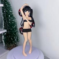 19CM ECCHI Figure Chuno Hayashi 19cm Hentail Sexy Girl PVC Action Model Flat Paint Amine Adult Figures 18+ Statue gray