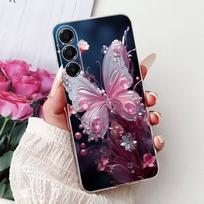 Skirta Samsung Galaxy A17 5G dėklas SM-A176B Naujas Dažytas Katės ir Drugelio Viršelis Minkštas Plonas Telefono Dėklas Skirta Samsung A17 A 17 5G Fundas Krepšiai Samsung A17 5G