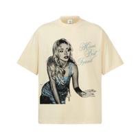 Sabrina Carpenter Espresso DoubleSide Graphic TShirt Women Unisex Oversized Pop Singer Casual Cotton Short Sleeve Classic M beige