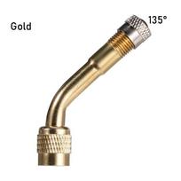 45/90/135 Degree Angle Brass Air Tyre Valve Stem Electric Bicycle Valves Car Truck Motorcycle Valve with Extension Adapter beige