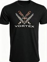 2026 Nauji medvilniniai vasariniai Vortex Optics elnio ragų medžioklės marškinėliai medvilniniai lauko medžioklės gatvės drabužiai Vortex gerbėjo marškinėliai L black