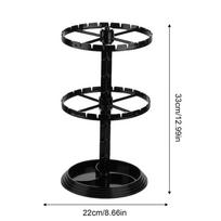 Rotating Jewelry Display Stand Earring Display 360 degree 2 layers display rack Home Organization For Hanging Earrings Rings juoda