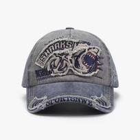 Women Shrrks Shark Embroidery Baseball Caps Spring Autumn Outdoor Use Adjustable Casual Hats Sunscreen Hat Sportss Cap For Men And gray