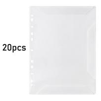 Flexible Loose Leaf Music Score Folder 20 Pages Detachable Piano Music Sheet File Folder Writable Fits Letter Size white