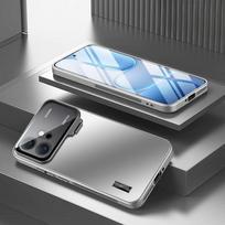 Dėklas Honor 600 600 Pro, prabangus, madingas, matinis, su stoveliu, apsaugantis nuo pirštų atspaudų, neslystantis dangtelis Honor600, smūgiams atsparus Funda Honor 600 sidabras