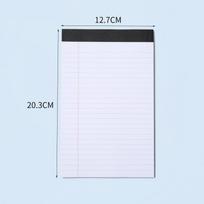 Cross-border A5 Tearable Sticky Note Pad & A4 Memo Planner Portable Notebook 30 pages black