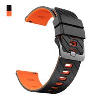 22mm guminis dirželis Xiaomi Watch 5 S5 S4 S3 S2 46mm S1 pro, kvėpuojantis dirželis Mi 2pro/Color 2/HUAWEI GT6 5, apyrankė 1PCS 22MM black