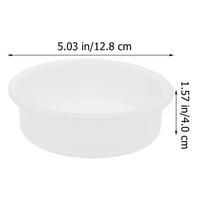 DIY Round Silicone Mold for Epoxy Resin Coaster Tray Plate Mold Clock Resin Art Craft Supplies Plate DIY Mould white