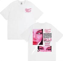 Omar Courtz Primera Album 2026 Merch T Shirt Fashion Hip Hop Punk Streetwear T Shirts Unisex Unisex Casual Loose Tees Unisex M pink