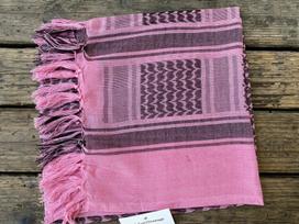Satin Square Keffiyeh Scarf: Fashionable Outdoor Multi-Function Shawl rožinė