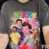 Harry Style Funny Tee, Harry Style Merch, Harry Style Merch, Merch 2026 Harry Style, Harry Style Fan Gift, Vintage Oversized Shirt M gray