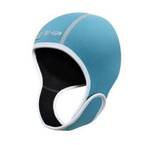 2 mm neopreno plaukimo kepuraitė suaugusiems, neperšlampama, nardymo, šilumos baseino plaukimo kepurė, kamufliažinė, juoda, pilka, mėlyna, rožinė, unisex Blue blue