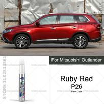 Automobilio dažų taisymo pieštukas Mitsubishi Outlander įbrėžimų šalinimui „Pasidaryk pats“ Automobilio aksesuarai Baltas W17 W85 Juodas Sepia Raudonas Pilkas rubino raudonumo spalva