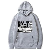 Initial D JDM Hoody, Vintage RX7 FD Drift, Japoniški Automobiliai Spausdintas Megztinis, Harajuku Treningas, Laisvas Vyriškas Gatvės Drabužis, Puloverio Viršus 3XL gray