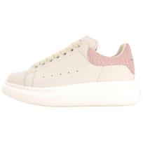 Alexander McQueen Oversized leather panelled sneakers Women's 553770WIACU9050 38.5 white