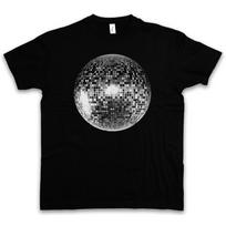 Disco Ball Graphic T-shirt XXXL gray