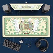 Kawaii Pink Deskmat Anime Card Captor Sakura Mousepad Xxl Office Carpet Large Gaming Accessories Laptop Computer Rubber Mice Pad 30cmx60cm white