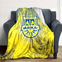 ARKA GDYNIA TAPETA Print Flannel Blanket High Quality Warm Comfortable Cover for All Seasons Perfect for Gifts Home Decor 80cm x 120cm yellow