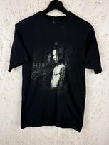 00s Vintage HIM Solitary Man Ville Valo Love Metal Band Promo T-Shirt Size S Unisex T-Shirt XXXL black