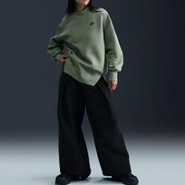 Nike Sweatshirts Women's Green Stand Collar Moderate FV8042-370 M black