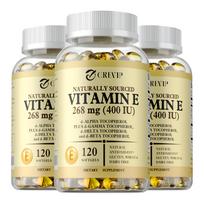 Vitamin E 400 IU (268 mg) d-Alpha Tocopherol 120 Softgels — Antioxidant Support, Immune Support, Daily Wellness 120*3
