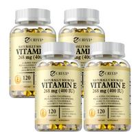 Vitamin E 400 IU (268 mg) d-Alpha Tocopherol 120 Softgels — Antioxidant Support, Immune Support, Daily Wellness 120*4
