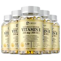 Vitamin E 400 IU (268 mg) d-Alpha Tocopherol 120 Softgels — Antioxidant Support, Immune Support, Daily Wellness 120*5