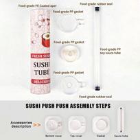 Portable Sushi Push Maker Tube Food Grade Adorable Operation Non-Stick Sushi Tool for Home Sushi Making