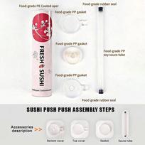 Portable Sushi Push Maker Tube Food Grade Adorable Operation Non-Stick Sushi Tool for Home Sushi Making