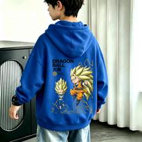 Dragon Ball Super  Goku children's hooded shirt - Super Instinct - Goya - Beast Vegeta - Printed baby hoodie 110 blue