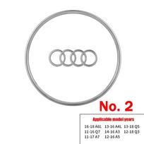 Audi A3 A4 B8 8P B9 8V A5 A6 C7 A7 Q3 Q5 Q7 Automobilio Vairo Rato Logotipas Ryškus Rėmelio Juostelė Galvanizuotas Emblema gray