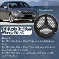 Priekinių grotelių žvaigždės emblemos logotipas Mercedes Benz B W245 C W204 C300 C250 GLK X204 GLK300 GLK350 black