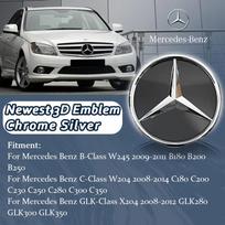 Priekinių grotelių žvaigždės emblemos logotipas Mercedes Benz B W245 C W204 C300 C250 GLK X204 GLK300 GLK350