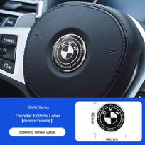 1PC Car Steering Wheel Logo Emblem Aluminum Sticker For BMW M3 M4 M5 G42 G30 G20 E39 E36 E87 E53 F44 F07 F34 G15 G16 G23 G22 F30